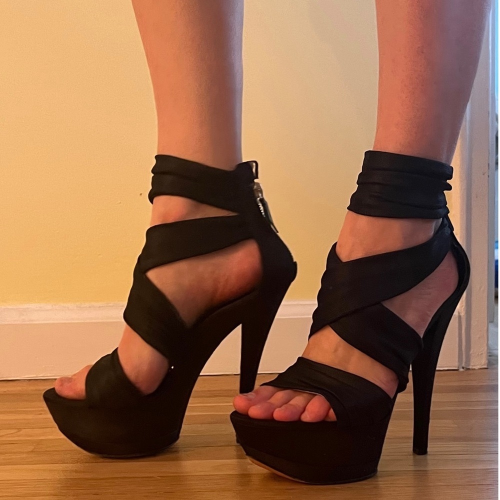 Casadei Platform Strappy Heels. Sz 6 1/2